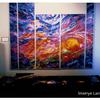 Earth, Sun, Stars, 1989 - 1993 wall and floor pieces mixed media